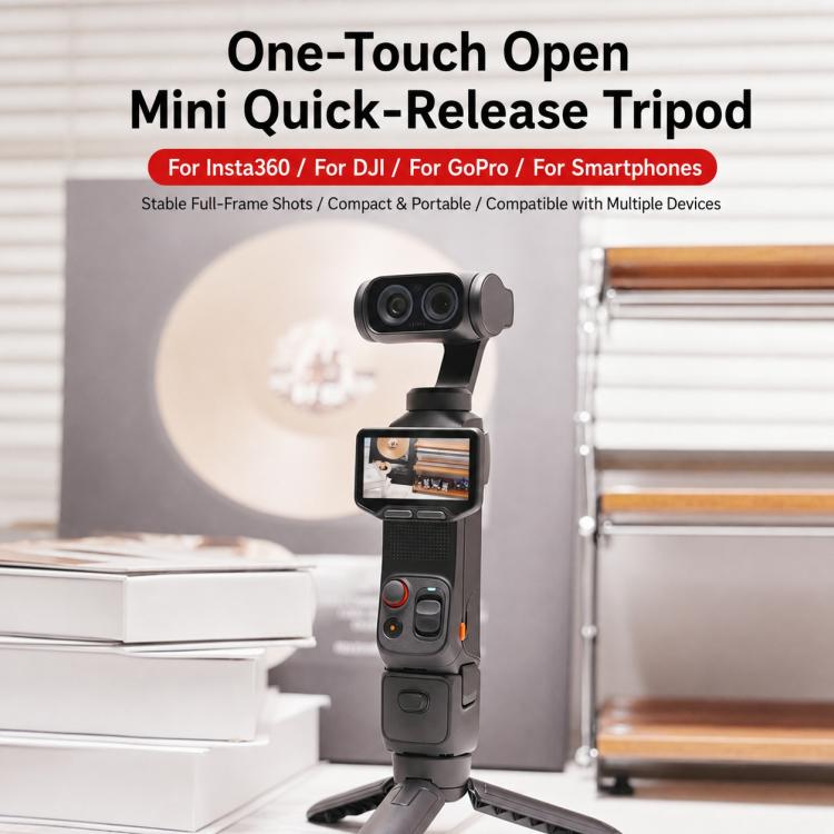 Mini treppiede portatile Xasurg per Insta360 X6 con vite da 1/4