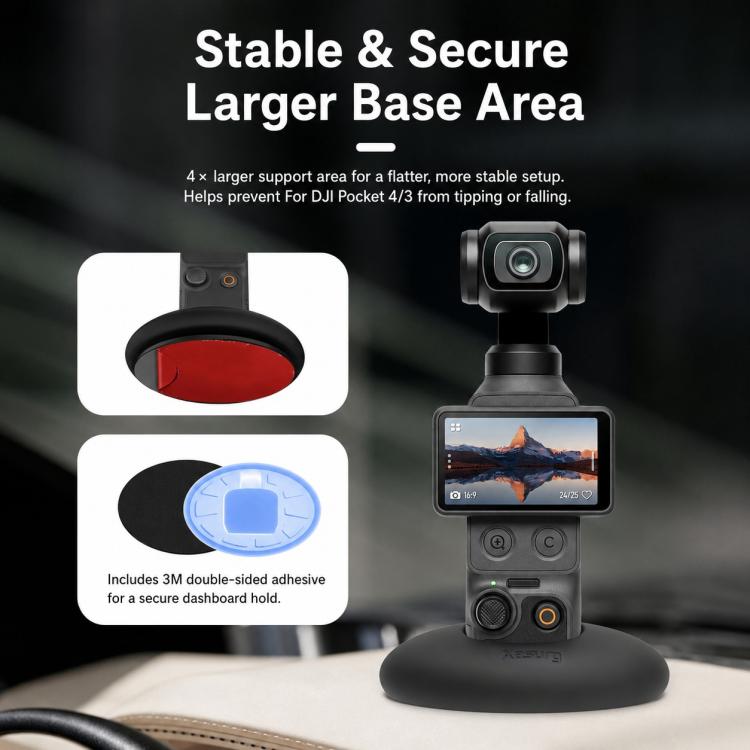 Supporto da scrivania con base in silicone per DJI Osmo Pocket 4 / 3