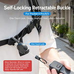 Clip magnetica retrattile per zaino per Insta360 Luna e DJI Pocket 4P / 4 / 3