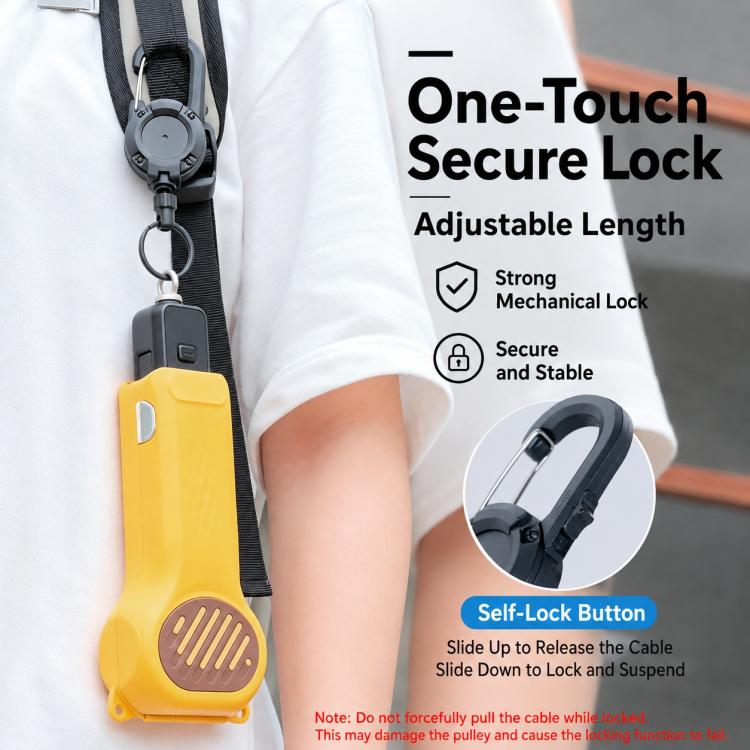 Clip magnetica retrattile per zaino per Insta360 Luna e DJI Pocket 4P / 4 / 3