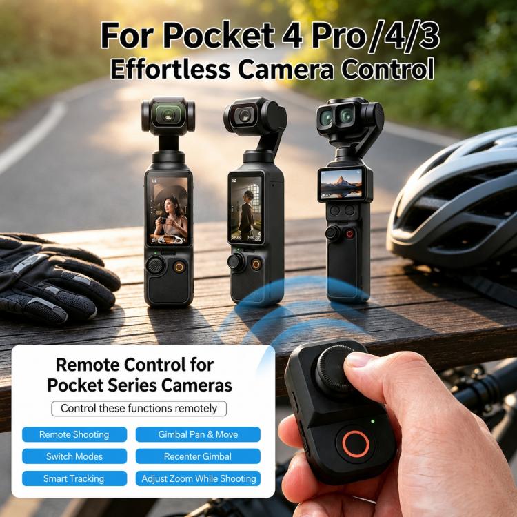 Telecomando wireless Bluetooth per DJI Osmo Pocket 4P / 4 / 3