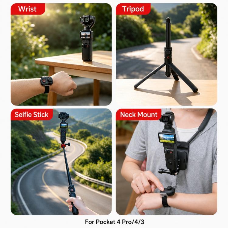 Telecomando wireless Bluetooth per DJI Osmo Pocket 4P / 4 / 3