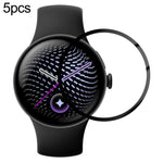 5 pezzi/confezione xDfind Pellicola protettiva per schermo in materiale composito 3D morbido e curvo, For Google Pixel Watch 5 41mm, For Google Pixel Watch 5 45mm