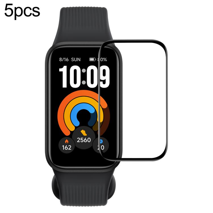 5 pezzi/confezione xDfind Pellicola protettiva per schermo in materiale composito 3D morbido e curvo, For Xiaomi Band 11 Active, For Redmi Watch 6 Active, For Xiaomi Watch S5 46mm