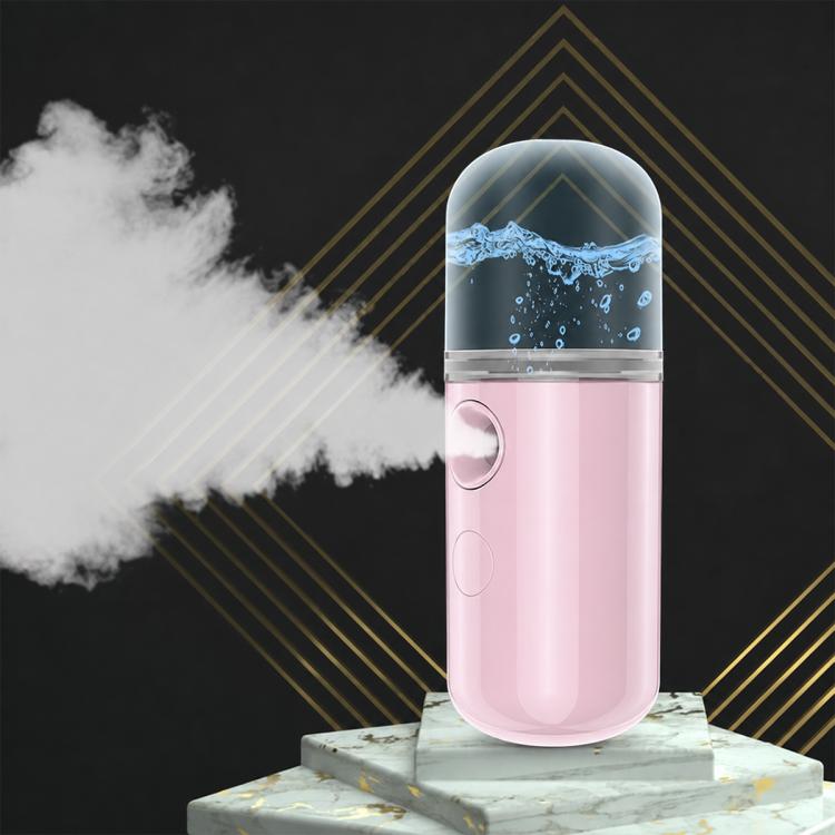 Vaporizzatore facciale portatile a nebulizzazione nano, umidificatore per la bellezza del viso a spruzzo freddo.