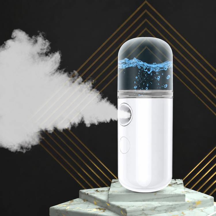 Vaporizzatore facciale portatile a nebulizzazione nano, umidificatore per la bellezza del viso a spruzzo freddo.