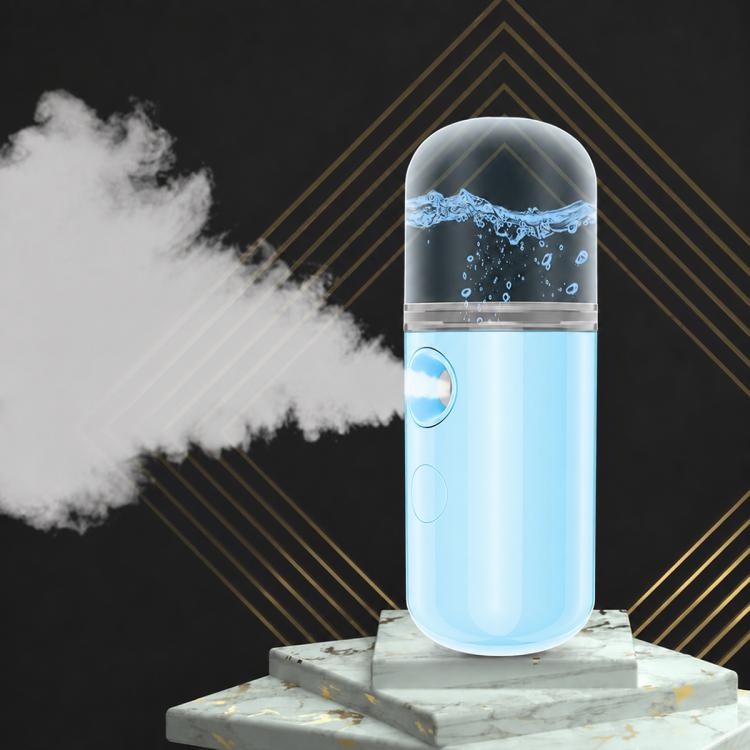 Vaporizzatore facciale portatile a nebulizzazione nano, umidificatore per la bellezza del viso a spruzzo freddo.