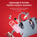 Vaporizzatore facciale portatile a nebulizzazione nano, umidificatore per la bellezza del viso a spruzzo freddo.