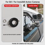 Supporto elettrico a ventosa per action camera DJI, GoPro, Insta360
