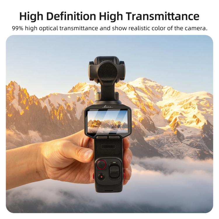 Pellicola protettiva in vetro temperato per Insta360 Luna Pro
