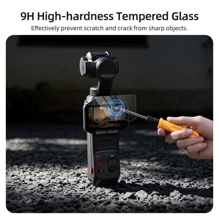 Pellicola protettiva in vetro temperato per Insta360 Luna Pro