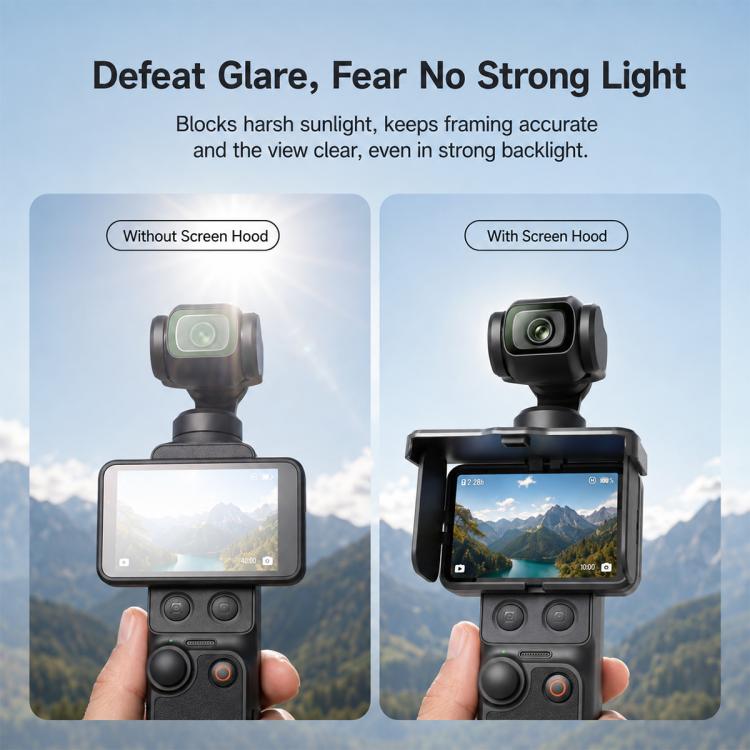 Protezione schermo magnetica pieghevole antiriflesso per DJI Osmo Pocket 4P/4/3