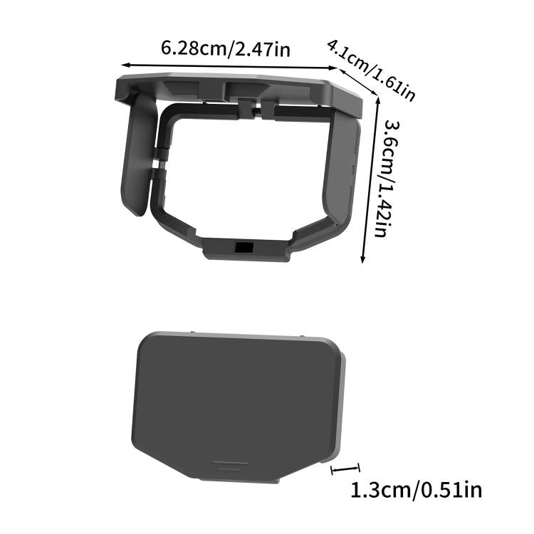 Protezione schermo magnetica pieghevole per Insta360 Luna Ultra Pro