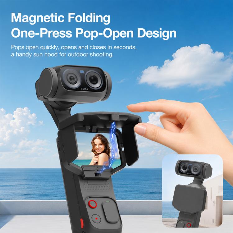 Protezione schermo magnetica pieghevole per Insta360 Luna Ultra Pro