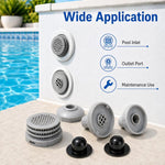 25022E Tappo per foro di ingresso del tubo flessibile per ugello filtro piscina 4 in 1