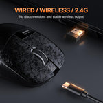 Mouse da gioco ONIKUMA DM08 in fibra di carbonio composita