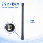 Antenna per ricetrasmittente VHF 136-174 MHz per Vertex VX-160 / VX-170, lunghezza: 19 cm.