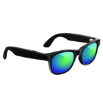 MT5 Mini Smart AI Audio Glasses, registrazione video AI, acquisizione foto AI, assistente vocale intelligente AI, Green Film Sunglasses, Anti Blue Light Lens