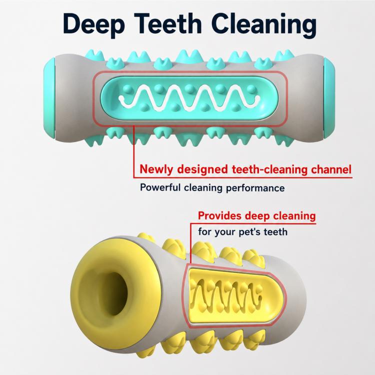 Giocattolo per cani a forma di osso masticabile, con guscio grigio rinforzato, ideale per la dentizione.