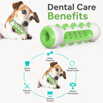 Giocattolo per cani a forma di osso masticabile, con guscio grigio rinforzato, ideale per la dentizione.