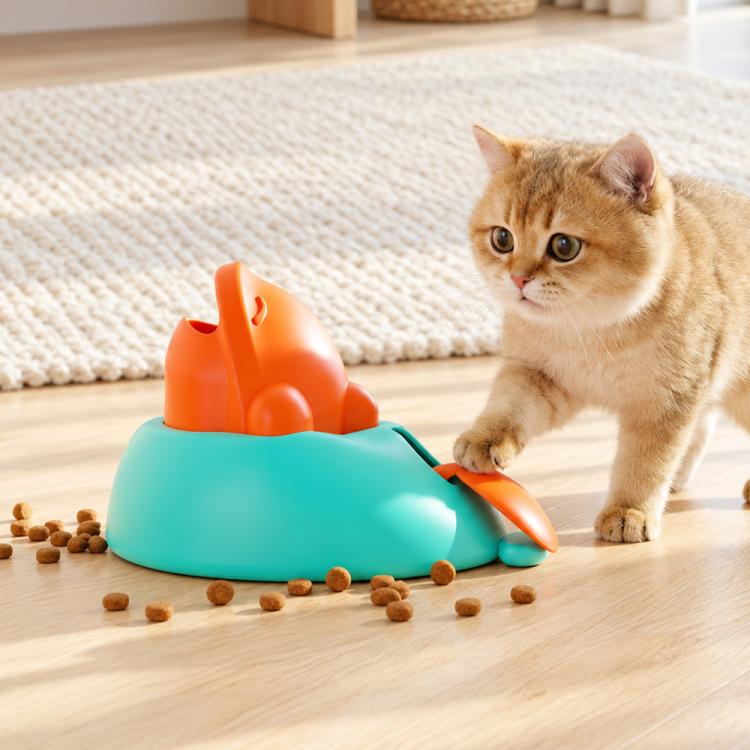 Giocattolo interattivo per animali domestici con distributore automatico di cibo, che crea dipendenza.
