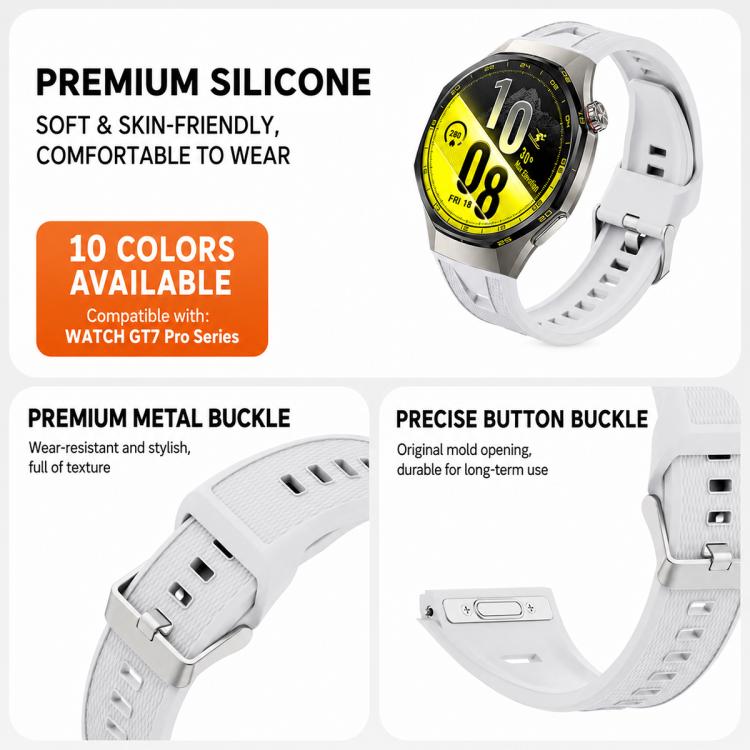 Cinturino in silicone a sgancio rapido con pulsante., For Huawei Watch GT7 / GT7 Pro 46mm