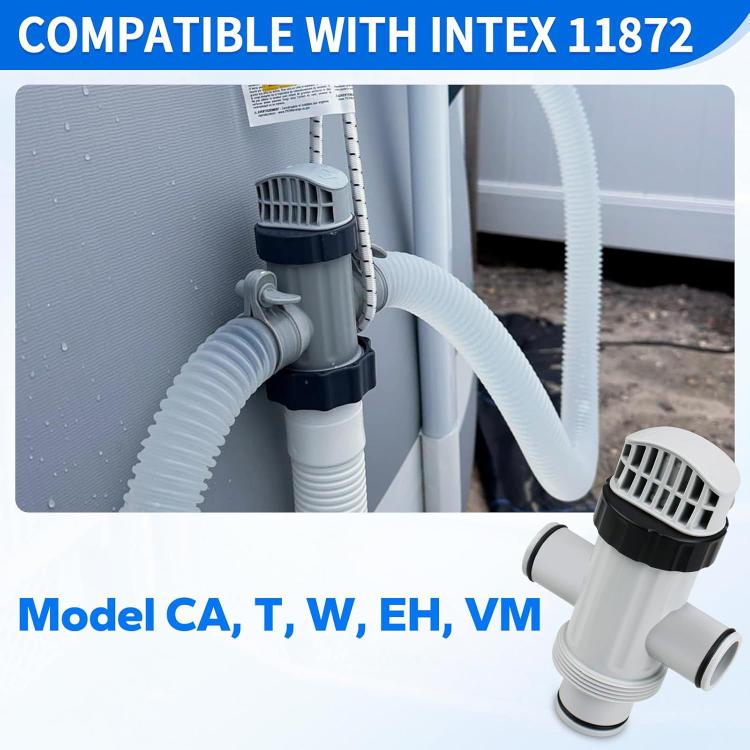 11872 Valvola a pistone flessibile a doppia apertura per colonna di piscina, For Intex