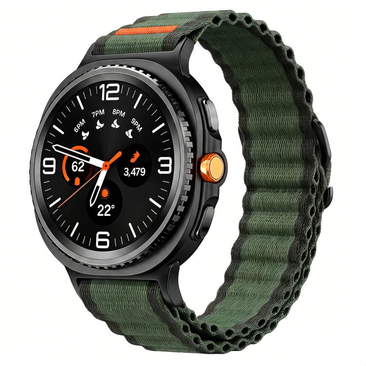 Cinturino per orologio in nylon con texture a onde oceaniche., For Galaxy Watch9 / 8 / 8 Classic