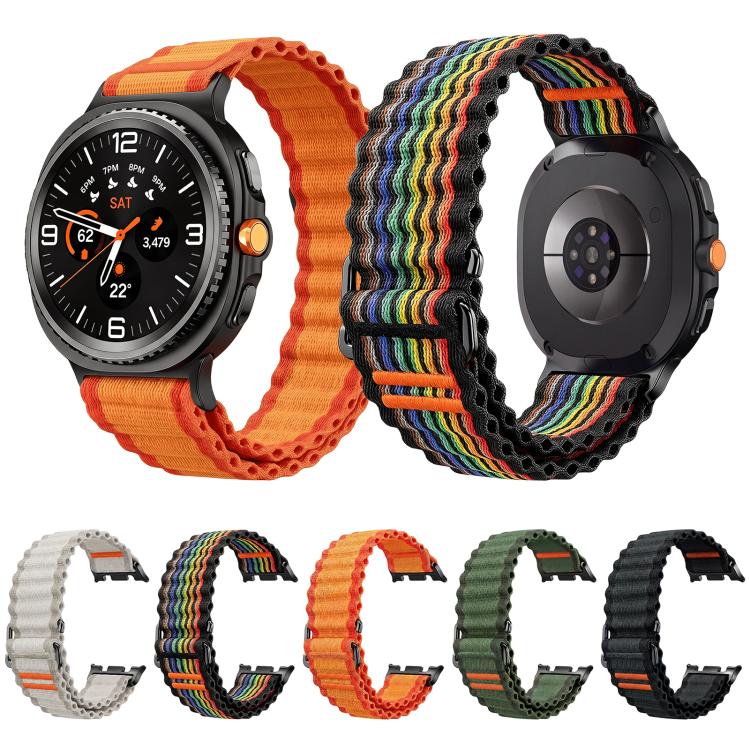Cinturino per orologio in nylon con texture a onde oceaniche., For Galaxy Watch9 / 8 / 8 Classic