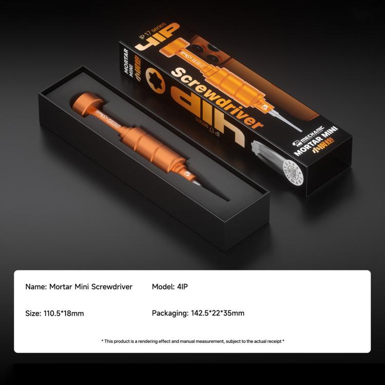 Cacciavite MECHANIC Mortar 4IP compatibile con iPhone 17 Pro e 17 Pro Max