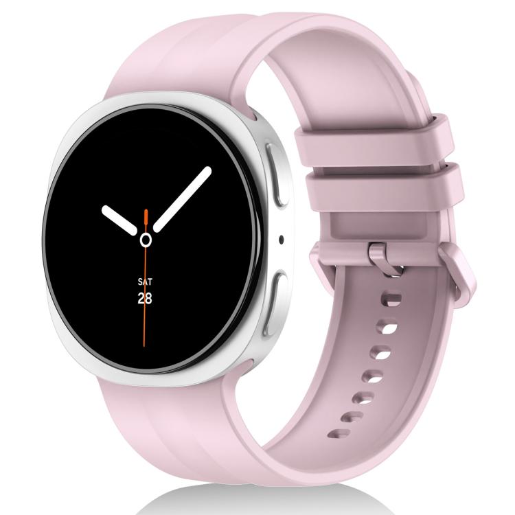 Cinturino in silicone a righe verticali tinta unita xDfind per Galaxy Watch9 / 8 / 8 Classic, S, L