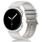 Cinturino in silicone a righe verticali tinta unita xDfind per Galaxy Watch9 / 8 / 8 Classic, S, L