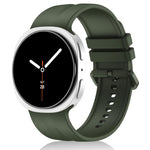 Cinturino in silicone a righe verticali tinta unita xDfind per Galaxy Watch9 / 8 / 8 Classic, S, L