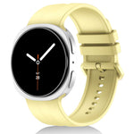 Cinturino in silicone a righe verticali tinta unita xDfind per Galaxy Watch9 / 8 / 8 Classic, S, L