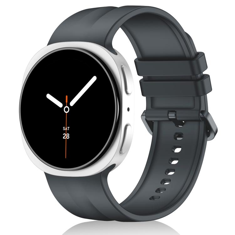 Cinturino in silicone a righe verticali tinta unita xDfind per Galaxy Watch9 / 8 / 8 Classic, S, L
