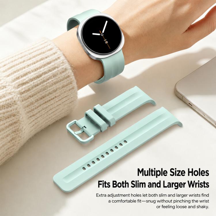 Cinturino in silicone a righe verticali tinta unita xDfind per Galaxy Watch9 / 8 / 8 Classic, S, L