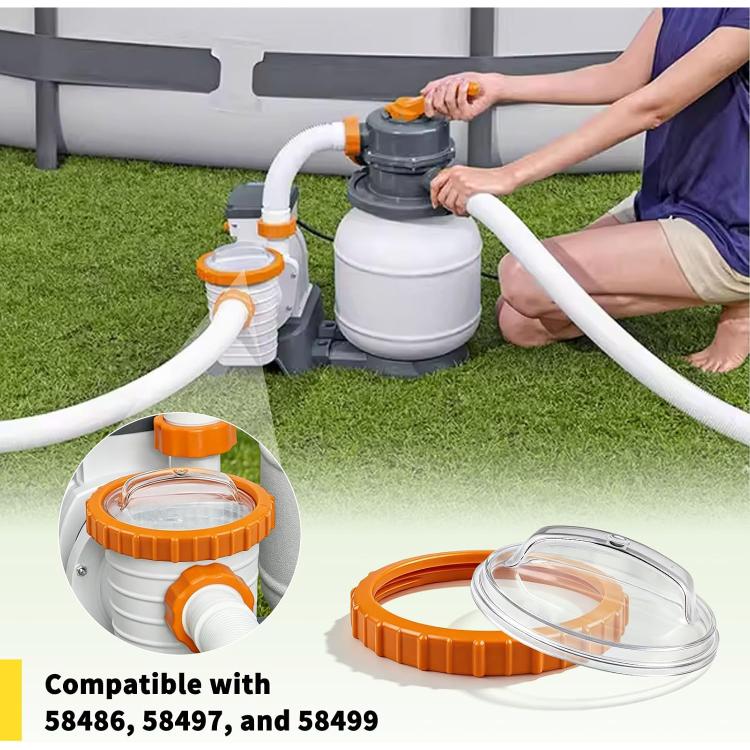 Tappo trasparente Pool Nut per il coperchio del filtro a sabbia Flowclear