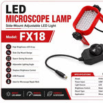 Sorgente luminosa a LED per microscopio FX18 ad alta luminosità e messa a fuoco regolabile, montata lateralmente., FX18