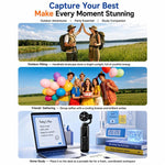 Videocamera portatile per vlog con schermo IPS da 1,47 pollici e risoluzione HD