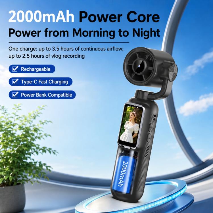 Videocamera portatile per vlog con schermo IPS da 1,47 pollici e risoluzione HD