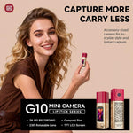Mini fotocamera a pollice G10 in stile rossetto con registrazione 2K