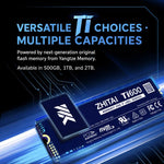 SSD ZHITAI YMTC Ti600 M.2 2280 PCIe 4.0 NVMe 1TB 2TB