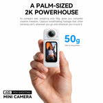 Action camera HD WiFi con schermo IPS da 1,47 pollici girevole magneticamente