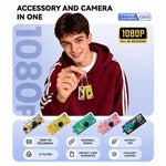 Mini videocamera portatile 1080p con funzione torcia e filtri creativi