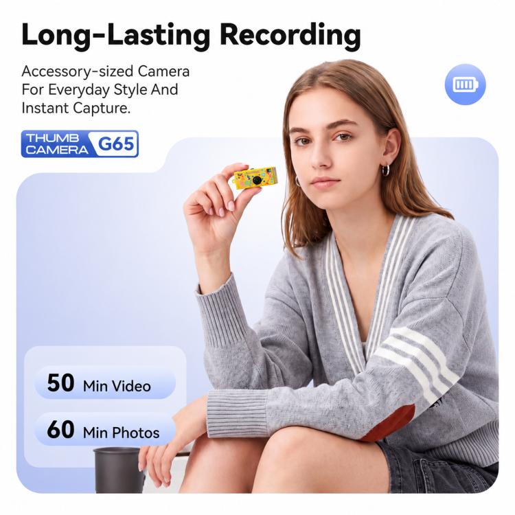 Mini videocamera portatile 1080p con funzione torcia e filtri creativi