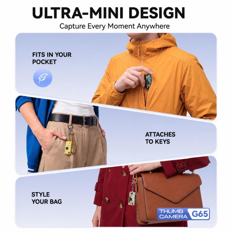 Mini videocamera portatile 1080p con funzione torcia e filtri creativi