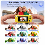Mini videocamera portatile 1080p con funzione torcia e filtri creativi