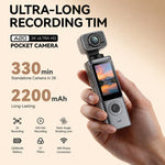Videocamera sportiva portatile con schermo IPS da 1,9 pollici e risoluzione 2K