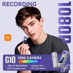 Mini fotocamera G10 con obiettivo girevole per esterni, risoluzione HD 1080P
