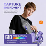 Mini fotocamera G10 con obiettivo girevole per esterni, risoluzione HD 1080P